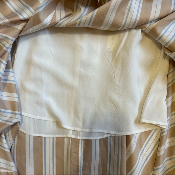 NWT Anthropologie asymmetrical wrap skirt by Maeve with stripes. - Picture 8 of 10